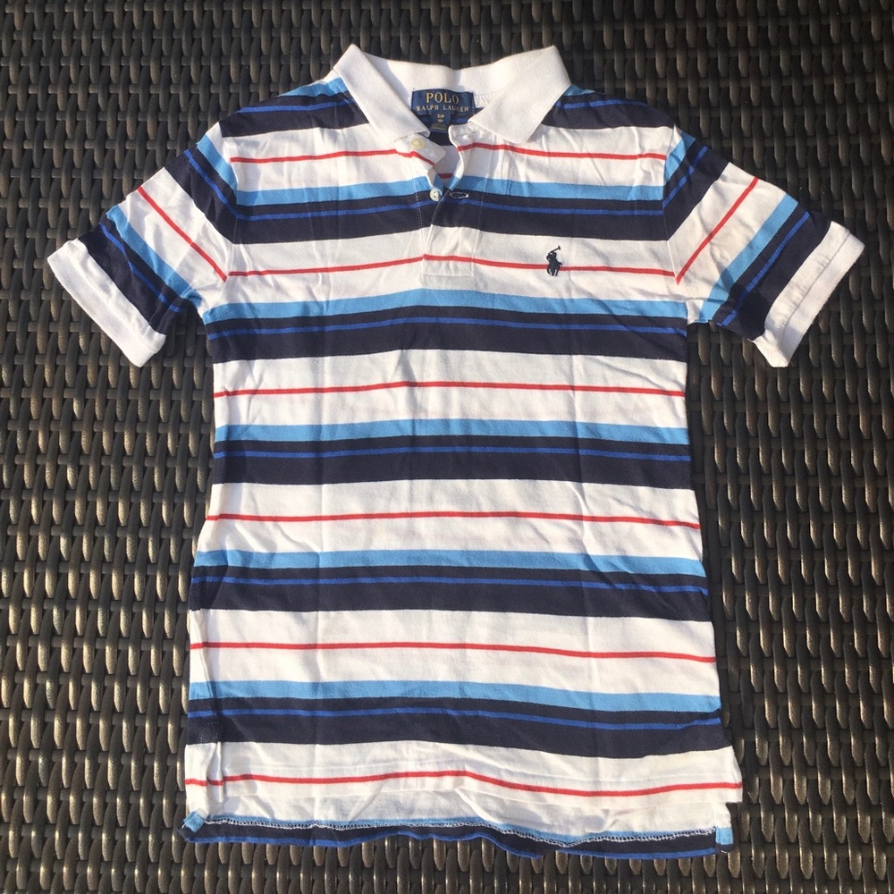Boys striped polo Sz S